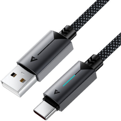 Дата кабель USB 2.0 AM to USB-C 1.2m 60 W black Acefast (6974316284482)