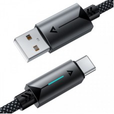Дата кабель USB 2.0 AM to USB-C 1.2m 60 W black Acefast (6974316284482) - Фото