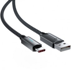 Дата кабель USB 2.0 AM to USB-C 1.2m 60 W black Acefast (6974316284482) - Фото