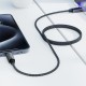 Дата кабель USB 2.0 AM to USB-C 1.2m 60 W black Acefast (6974316284482)