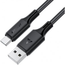 Дата кабель USB 2.0 AM to USB-C 1.2m 3A 60W silicone black Acefast (6974316284178) - Фото