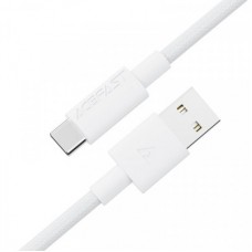 Дата кабель USB 2.0 AM to USB-C 1.2m 3A white Acefast (6974316284260) - Фото
