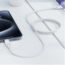 Дата кабель USB 2.0 AM to USB-C 1.2m 3A white Acefast (6974316284260) - Фото