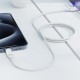 Дата кабель USB 2.0 AM to USB-C 1.2m 3A white Acefast (6974316284260)