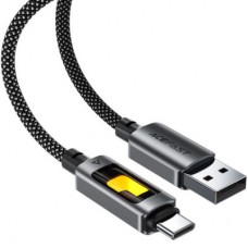 Дата кабель USB 2.0 AM to USB-C 1.2m 60 W black Acefast (6974316284673) - Фото
