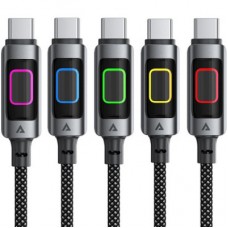 Дата кабель USB 2.0 AM to USB-C 1.2m 60 W black Acefast (6974316284673) - Фото
