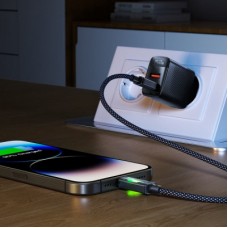 Дата кабель USB 2.0 AM to USB-C 1.2m 60 W black Acefast (6974316284673) - Фото