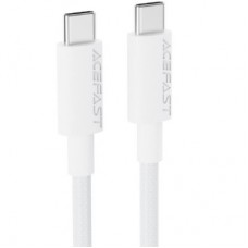 Дата кабель USB-C to USB-C 1.2m 3A white Acefast (6974316284253) - Фото