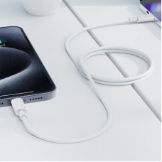 Дата кабель USB-C to USB-C 1.2m 3A white Acefast (6974316284253) - Фото
