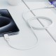 Дата кабель USB-C to USB-C 1.2m 3A white Acefast (6974316284253)
