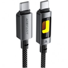 Дата кабель USB-C to USB-C 1.2m 60W black Acefast (6974316284666) - Фото
