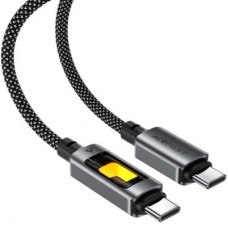Дата кабель USB-C to USB-C 1.2m 60W black Acefast (6974316284666) - Фото