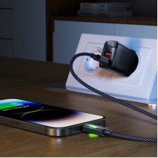 Дата кабель USB-C to USB-C 1.2m 60W black Acefast (6974316284666) - Фото