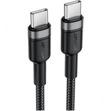 Дата кабель USB-C to USB-C 1.2m 60 W black Acefast (6974316285137) - Фото