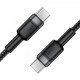Дата кабель USB-C to USB-C 1.2m 60 W black Acefast (6974316285137)