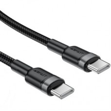 Дата кабель USB-C to USB-C 1.2m 60 W black Acefast (6974316285137) - Фото