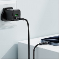 Дата кабель USB-C to USB-C 1.2m 60 W black Acefast (6974316285137) - Фото