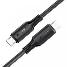 Дата кабель USB-C to USB-C 1.2m 3A 60W silicone black Acefast (6974316284161) - Фото