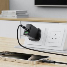 Дата кабель USB-C to USB-C 1.2m 3A 60W silicone black Acefast (6974316284161) - Фото