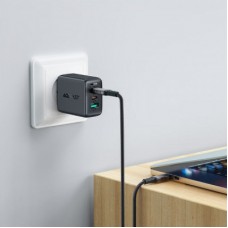 Дата кабель USB-C to USB-C 1.0m USB 4.0 240W audio/video black-grey Acefast (6974316282631) - Фото