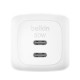 Зарядний пристрій Belkin 2xUSB-C PD50W GaN PPS white (WCH019KQWH) Зарядний пристрій Belkin 2xUSB-C PD50W GaN PPS white (WCH019KQWH)