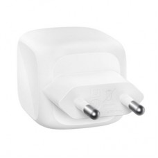 Зарядний пристрій Belkin 2xUSB-C PD50W GaN PPS white (WCH019KQWH) - Фото