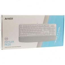 Клавіатура A4Tech FK20 USB UA White (4711421003216) - Фото