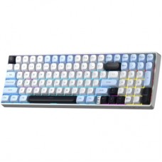 Клавіатура Aula S100pro RGB KRGD Brown Switch Wireless/Bluetooth/Type-C UA White/Black (6948391205755) Клавіатура Aula S100pro RGB KRGD Brown Switch Wireless/Bluetooth/Type-C UA White/Black (6948391205755) - Фото