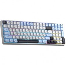 Клавіатура Aula S100pro RGB KRGD Brown Switch Wireless/Bluetooth/Type-C UA White/Black (6948391205755) Клавіатура Aula S100pro RGB KRGD Brown Switch Wireless/Bluetooth/Type-C UA White/Black (6948391205755) - Фото