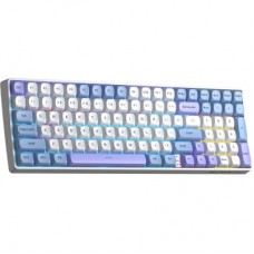 Клавіатура Aula S100pro RGB KRGD Red Switch Wireless/Bluetooth/Type-C UA White/Blue (6948391205762) Клавіатура Aula S100pro RGB KRGD Red Switch Wireless/Bluetooth/Type-C UA White/Blue (6948391205762) - Фото