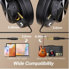 Навушники OneOdio Fusion A70 Bluetooth+3,5 мм/6,35 мм Black (A70 Black) - Фото