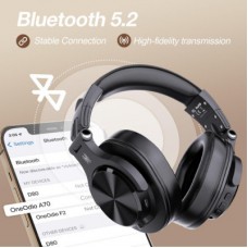 Навушники OneOdio Fusion A70 Bluetooth+3,5 мм/6,35 мм Black (A70 Black) - Фото