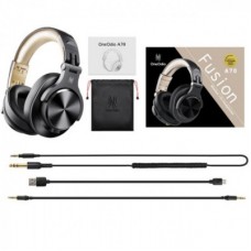 Навушники OneOdio Fusion A70 Bluetooth+3,5 мм/6,35 мм Black/Gold (A70 Black Gold) - Фото