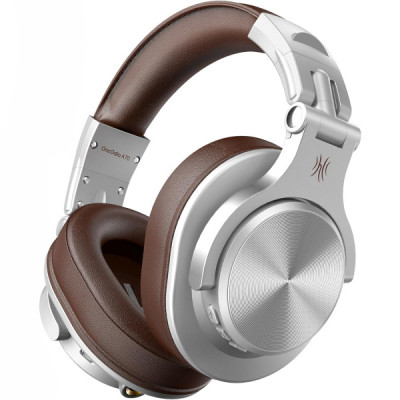 Навушники OneOdio Fusion A70 Bluetooth+3,5 мм/6, 35 мм Silver/Brown (A70 Silver Brown)
