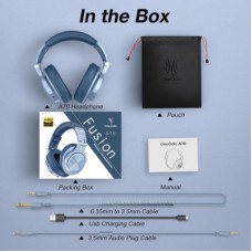 Навушники OneOdio Fusion A70 Bluetooth+3,5 мм/6,35 мм Sky Blue (A70 Sky Blue) - Фото