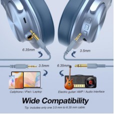 Навушники OneOdio Fusion A70 Bluetooth+3,5 мм/6,35 мм Sky Blue (A70 Sky Blue) - Фото