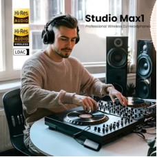 Навушники OneOdio Studio Max 1 Bluetooth Hi-Res Wireless/LDAC +3,5 мм/6, 35 мм Audio (Studio Max 1 Black) - Фото
