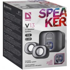 Акустична система Defender V13 USB Black/Grey (65213) - Фото