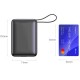 Батарея універсальна SWISSTEN 20000 mAh SPACE 22/5W PD QC w/built-in cables USB-C/LIGHTNING Silver (8595217490598)
