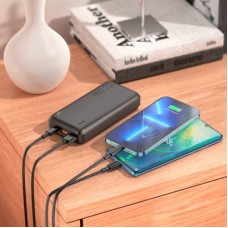 Батарея універсальна HOCO 20000 mAh, 22.5W, Black (J101A/45365) - Фото