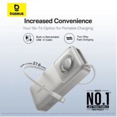 Батарея універсальна Baseus Free2Pull 20000 mAh 65 W, PD/3.0, QC/3.0, Lunar gray (P10073700843-00) - Фото
