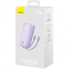 Батарея універсальна Baseus Comet 20000 mAh 22.5W PD QC Purple (PPMD020105) - Фото