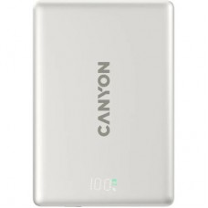 Батарея універсальна Canyon 5000 mAh OnPower 500 PD20W Magnetic wireless MagSafe Grey (CNS-CPB500G)
