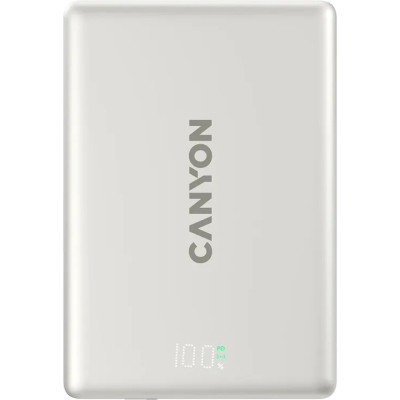 Батарея універсальна Canyon 5000 mAh OnPower 500 PD20W Magnetic wireless MagSafe Grey (CNS-CPB500G)