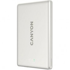 Батарея універсальна Canyon 5000 mAh OnPower 500 PD20W Magnetic wireless MagSafe Grey (CNS-CPB500G) - Фото