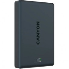 Батарея універсальна Canyon 10000 mAh OnPower 511 PD20W Magnetic wireless MagSafe Black (CNS-CPB511B) - Фото