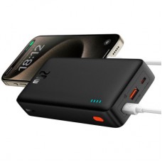 Батарея універсальна Baseus Airpow 20000 mAh 20W PD/3.0, QC/3.0, black (P10022804113-00) - Фото