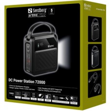 Батарея універсальна Sandberg 72000 mAh max 268W, DC9,612,6V/10A, PD/100W (In/Out), LiMnFePO (421-22) - Фото