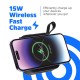 Батарея універсальна Energizer Magnetic Wireless 10000 mAh 20W PD, AC заряджання, QI/15W, built-in USB-C (QM10001AC)