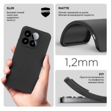 Чохол для мобільного телефона Armorstandart Matte Slim Fit Xiaomi 15T 5G Black (ARM86993) Чохол для мобільного телефона Armorstandart Matte Slim Fit Xiaomi 15T 5G Black (ARM86993) - Фото